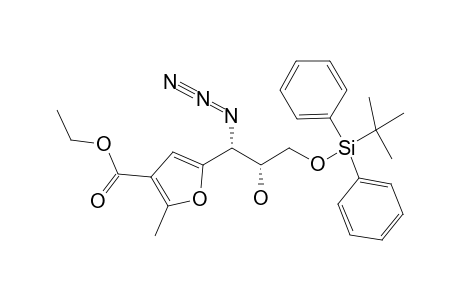 ETHYL-5-(1-AZIDO-3-O-TERT.-BUTYLDIPHENYLSILYL-1-DEOXY-L-THREO-1,2,3-TRIHYDROXYPROP-1-YL)-2-METHYLFURAN-3-CARBOXYLATE