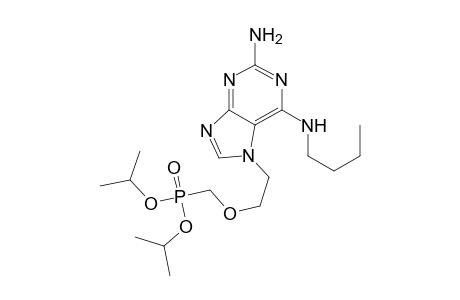 Diisopropyl{2-[2-amino-6-(n-butylamino)-7H-purine-7-yl]ethoxy}methylphosphonate