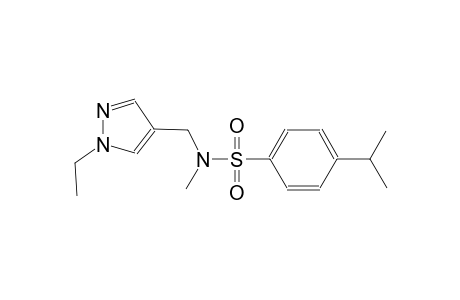 benzenesulfonamide, N-[(1-ethyl-1H-pyrazol-4-yl)methyl]-N-methyl-4-(1-methylethyl)-
