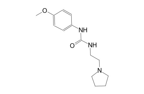 urea, N-(4-methoxyphenyl)-N'-[2-(1-pyrrolidinyl)ethyl]-