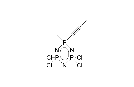 1-Ethyl-1-(1-propynyl)-tetrachloro-phosphacene