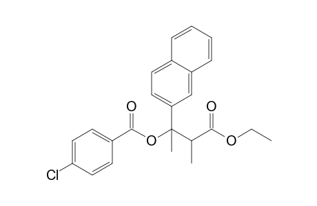 4-Chlorobenzoic acid 1-methyl-2-ethoxycarbonyl-1-(2-naphthalenyl)propyl ester