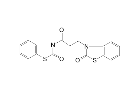Benzothiazol-2(3H)-one, 3-[3-(2,3-dihydro-2-oxo-3-benzothiazolyl)-1-oxopropyl]-