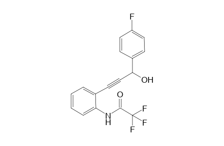 2,2,2-trifluoro-N-(2-(3-(4-fluorophenyl)-3-hydroxyprop-1-ynyl)phenyl)acetamide