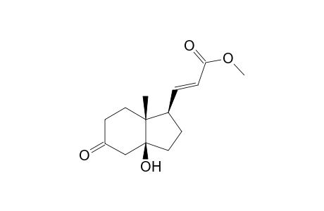 1-[2'-(Methoxycarbonyl)vinyl]-3a-hydroxy-5-oxo-7a-methyl]bicyclo[4.3.0]nonane