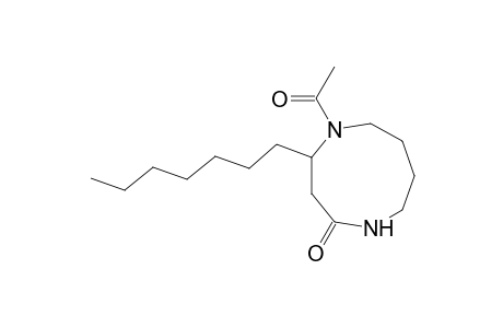 5-Acetyl-4-heptyl-1,5-diazacyclononan-2-one