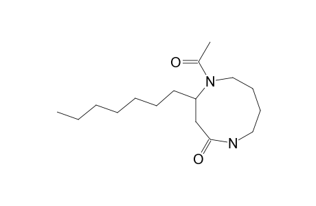 5-Acetyl-4-heptyl-1,5-diazacyclononan-2-one