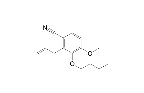 2-Allyl-3-n-butoxy-4-methoxybenzonitrile