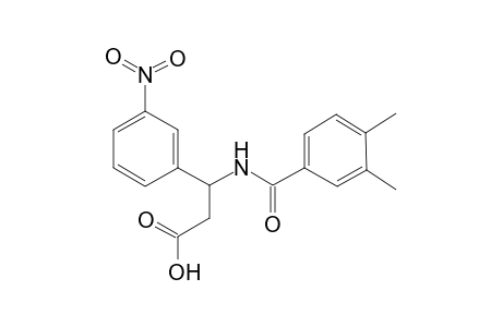 3-[(3,4-dimethylbenzoyl)amino]-3-(3-nitrophenyl)propanoic acid