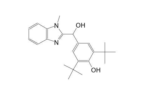 2,6-ditert-butyl-4-[hydroxy(1-methyl-1H-benzimidazol-2-yl)methyl]phenol