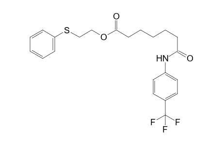 2-phenylsulfanylethyl 7-oxo-7-[4-(trifluoromethyl)anilino]heptanoate