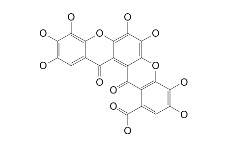 3,4,5,6,7,11,12-HEPTAHYDROXY-BENZPYRONOXANTHONE-1-CARBOXYLIC-ACID
