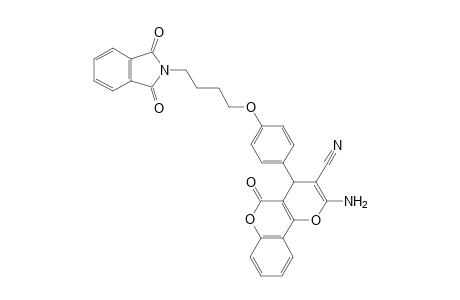 2-Amino-4-(4-(4-(1,3-dioxoisoindolin-2-yl)butoxy)phenyl)-5-oxo-4,5-dihydropyrano[3,2-c]chromene-3-carbonitrile