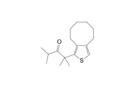 2-[3',4',5',6',7',8'-Hexahydrocycloocta[c]thiophen-1'-yl0-2,4-dimethylpentan-3-one