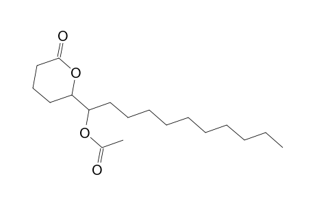 2H-Pyran-2-one, 6-[1-(acetyloxy)undecyl]tetrahydro-