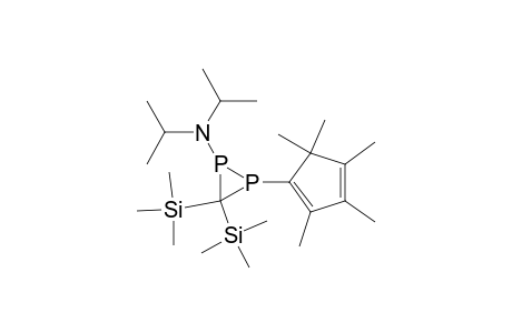 1-(diisopropylamino)-2-(pentamethylcyclopentadienyl)-3,3-bis(trimethylsilyl)diphosphirane