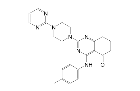 5(6H)-quinazolinone, 7,8-dihydro-4-[(4-methylphenyl)amino]-2-[4-(2-pyrimidinyl)-1-piperazinyl]-