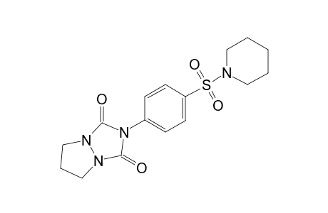 1H,5H-Pyrazolo[1,2-a][1,2,4]triazole-1,3(2H)-dione, dihydro-2-[4-(1-piperidinylsulfonyl)phenyl]-