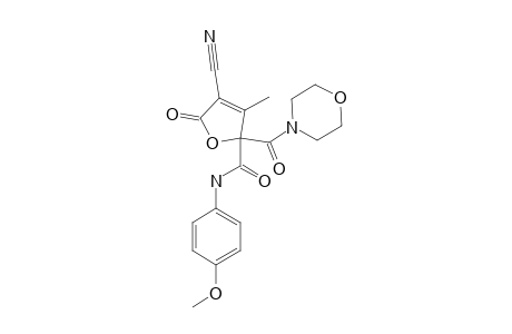 4-CYANO-N-(4-METHOXYPHENYL)-3-METHYL-2-(MORPHOLINOCARBONYL)-5-OXO-2,5-DIHYDROFURAN-2-CARBOXAMIDE