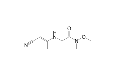 2-(2-Cyano-1-methylvinylamino)-N-methoxy-N-methylacetamide