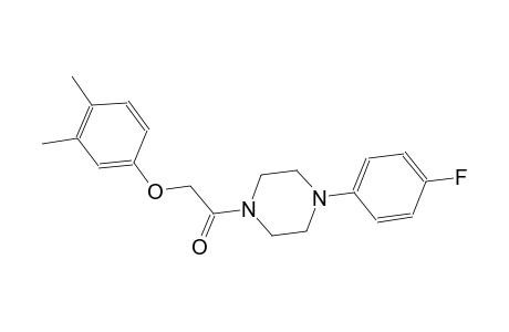 1-[(3,4-dimethylphenoxy)acetyl]-4-(4-fluorophenyl)piperazine