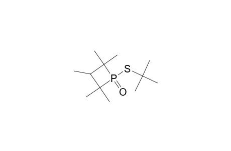 1-(tert-Butylsulfanyl)-2,2,3,4,4-pentamethylphosphetane 1-oxide