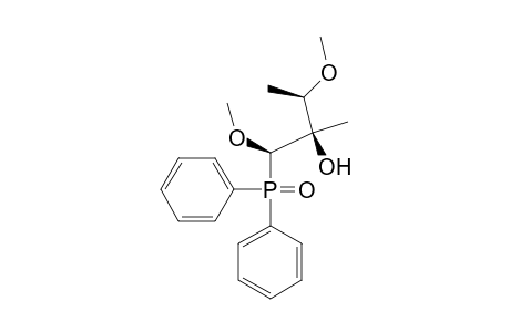 2-Butanol, 1-(diphenylphosphinyl)-1,3-dimethoxy-2-methyl-, (1R*,2R*,3R*)-