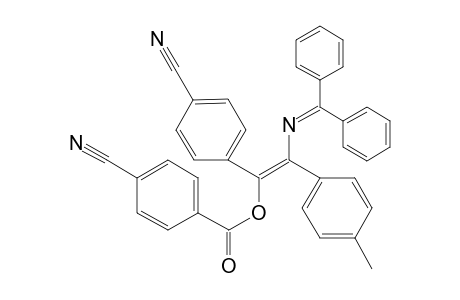 3-(p-Cyanobenzoyloxy)-4-(p-cyanophenyl)-1,1-diphenyl-3-(p-methylphenyl)-2-azabuta-1,3-diene