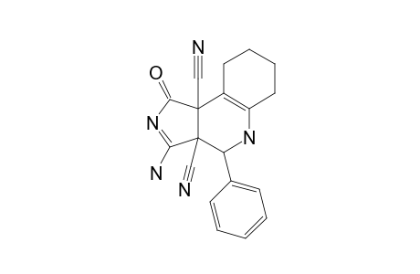 3-AMINO-6,7-TETRAMETHYLENE-1-OXO-4PHENYL-3A,4,5,7A-TETRAHYDRO-1-H-PYRROLO-[3.4-C]-PYRIDINE-3A,7A-DICARBONITRILE