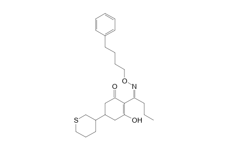 2-Cyclohexen-1-one, 3-hydroxy-2-[1-[(4-phenylbutoxy)imino]butyl]-5-(tetrahydro-2H-thiopyran-3-yl)-
