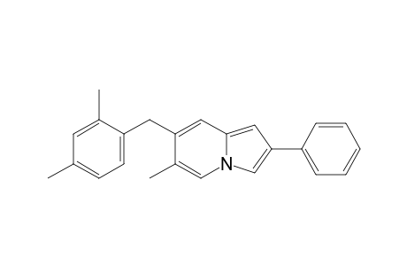 6-Methyl-2-phenyl-7-(2,4-dimethylphenylmethyl)indolizine