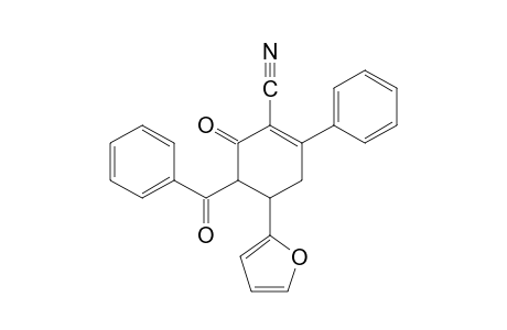 5-benzoyl-4-(2-furyl)-6-oxo-2-phenyl-1-cyclohexene-1-carbonitrile