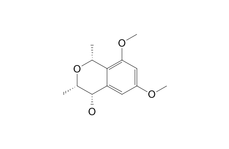 rel-(1S,3R,4R)-4-Hydroxy-6,8-dimethoxy-1,3-dimethylisochromane