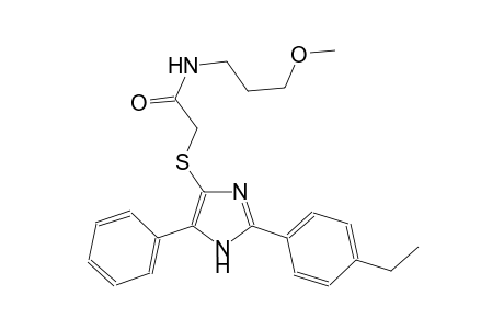 acetamide, 2-[[2-(4-ethylphenyl)-5-phenyl-1H-imidazol-4-yl]thio]-N-(3-methoxypropyl)-
