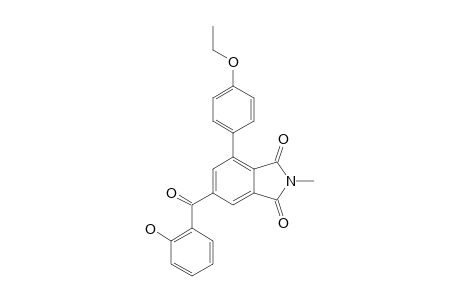 4-(4-ETHOXYPHENYL)-6-(2-HYDROXYBENZOYL)-2-METHYLISOINDOLE-1,3-DIONE