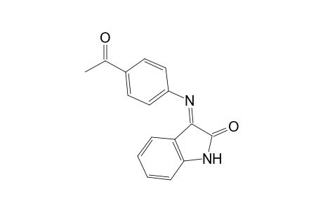 (3E)-3-[(4-Acetylphenyl)imino]-1,3-dihydro-2H-indol-2-one