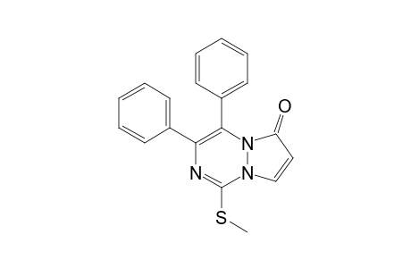 1-(Methylthio)-3,4-diphenylpyrazolo[1,2-a]-(1,2,4)-triazin-6-one