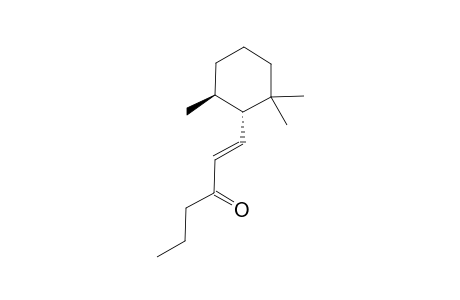 (+)-(1'S,6'S,E)-1-(2',2',6'-TRIMETHYLCYCLOHEXYL)-HEX-1-EN-3-ONE