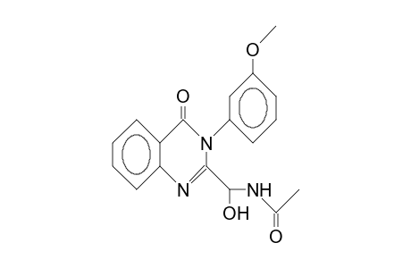 2-(Acetamido-hydroxymethyl)-3-(3-methoxy-phenyl)-4(3H)-quinazolinone