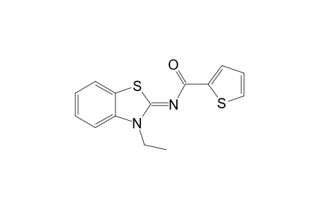 3-Ethyl-2-(2-thienylcarbonylimino)-1,3-benzothiazolin