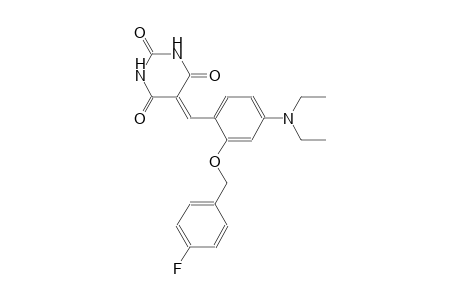 5-{4-(diethylamino)-2-[(4-fluorobenzyl)oxy]benzylidene}-2,4,6(1H,3H,5H)-pyrimidinetrione