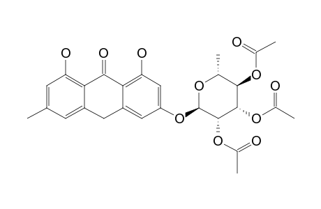 EMODINANTHRONE-6-O-RHAMNOPYRANOSIDE-2',3',4'-TRIACETATE