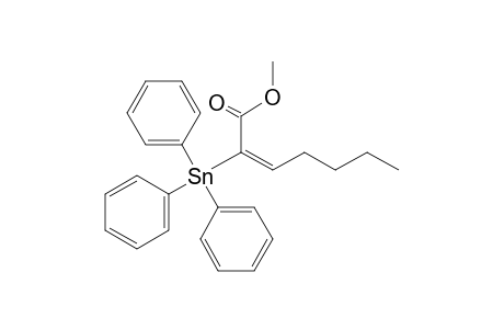 (Z)-2-triphenylstannyl-2-heptenoic acid methyl ester
