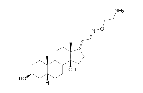 (17E)-21-[(EZ)-(2-Aminoethoxy)imino]-5.beta.-pregn-17-ene-3.beta.,14.beta.-diol