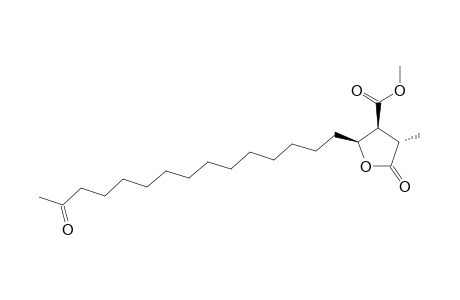 METHYL-(3S,4S,5S)-3-METHYL-2-OXO-5-(14-OXOPENTADECYL)-TETRAHYDROFURAN-4-CARBOXYLIC-ACID-ESTER