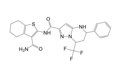 N-[3-(aminocarbonyl)-4,5,6,7-tetrahydro-1-benzothien-2-yl]-5-phenyl-7-(trifluoromethyl)-4,5,6,7-tetrahydropyrazolo[1,5-a]pyrimidine-2-carboxamide