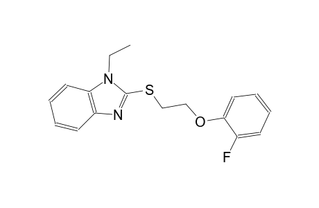 1-ethyl-2-{[2-(2-fluorophenoxy)ethyl]sulfanyl}-1H-benzimidazole