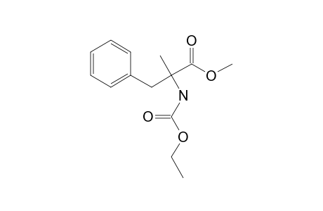 .alpha.-Methyl-dl-phenylalanine, N-(ethoxycarbonyl)-, methyl ester