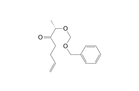 (2S)-2-Benzyloxymethoxyhept-6-en-3-one