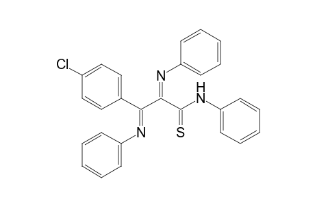 Benzenepropanethioamide, 4-chloro-N-phenyl-.alpha.,.beta.-bis(phenylimino)-